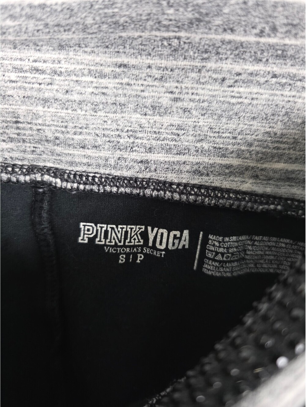 Victorias Secret PINK Vintage y2k Foldover Yoga Pants ankle Skinny Bling Small - Picture 3 of 6